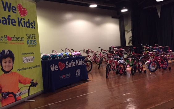 SCS's Back to School Family Affair with SafeKids and Orion - bike donation